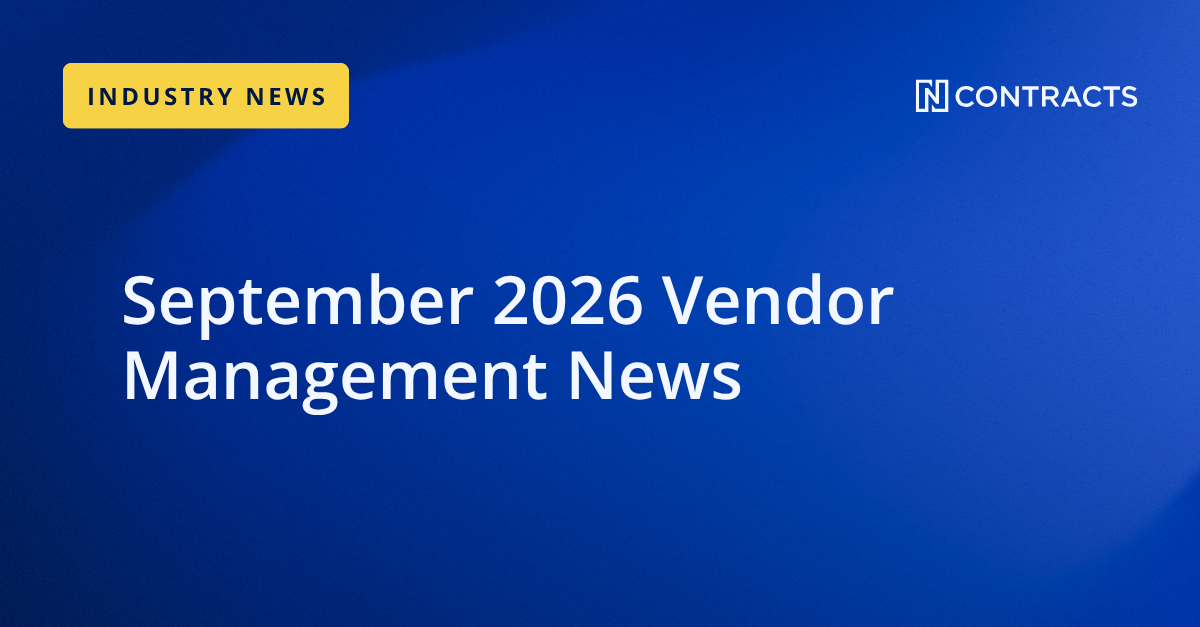 september 2026 vendor management news from ncontracts